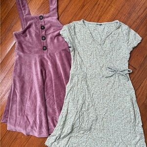Girls Mauve and Mint Dress Bundle